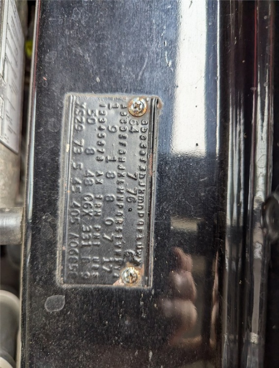 Fender Tag - Prairie Auction Services Online Auction - Lot 1001 - 1968 Dodge Hemi _ - prairieauction.ca.png